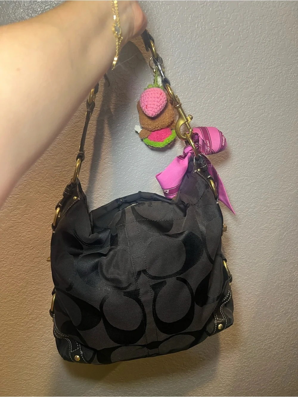 Coach Black Carly Bag (y2k/2000)